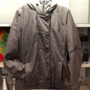 Powder Room Women’s Hooded Utility Jacket - Gray
